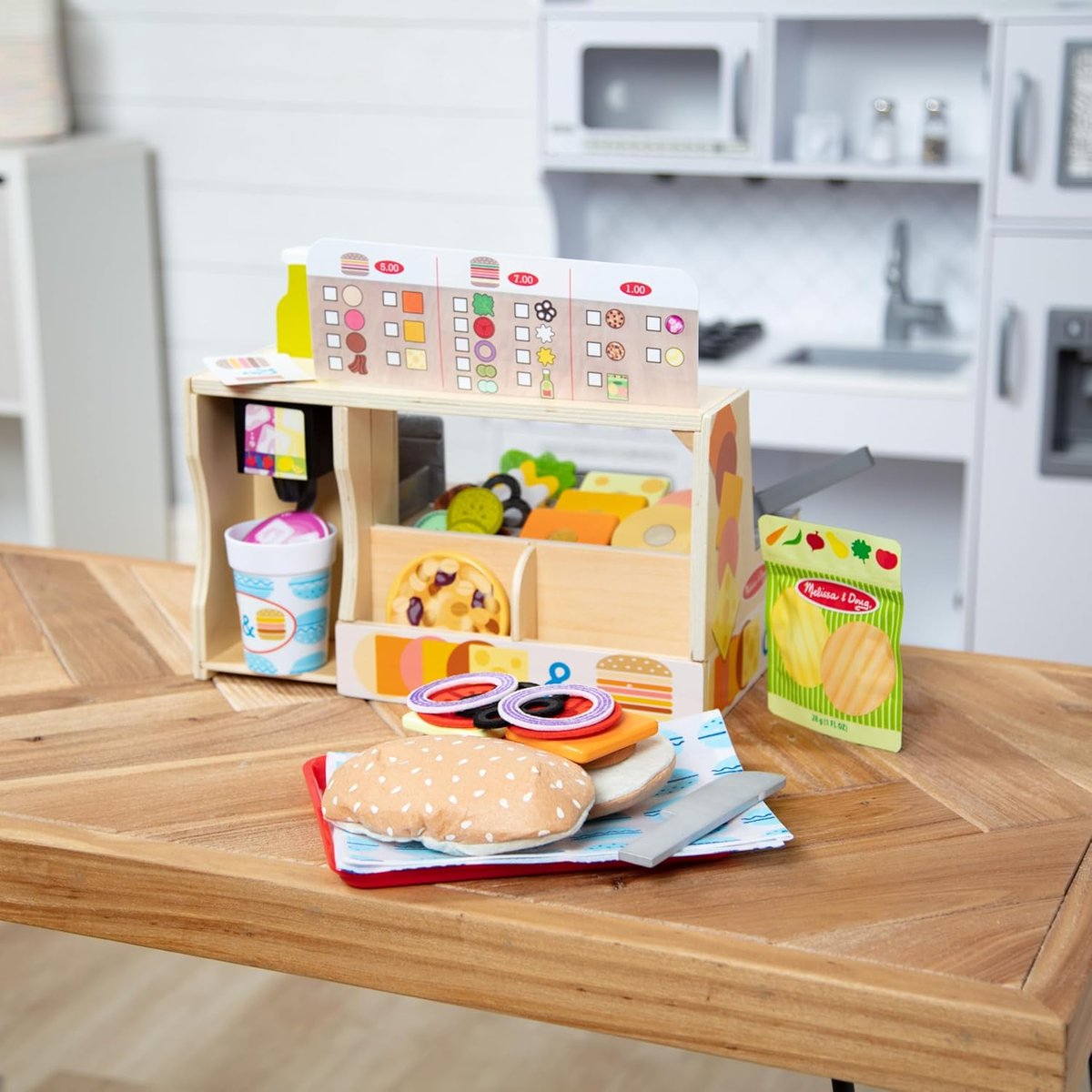 Comptoir à sandwichs en bois beige, MELISSA & DOUG