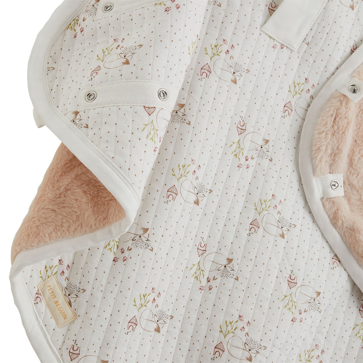 Couverture de voyage bébé Doucette rose, PETIT BEGUIN