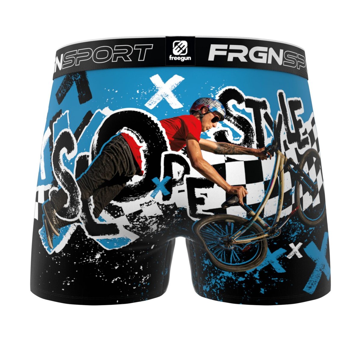 Lot De 3 Boxers Microfibre rouge/bleu/noir/blanc/jaune, FREEGUN