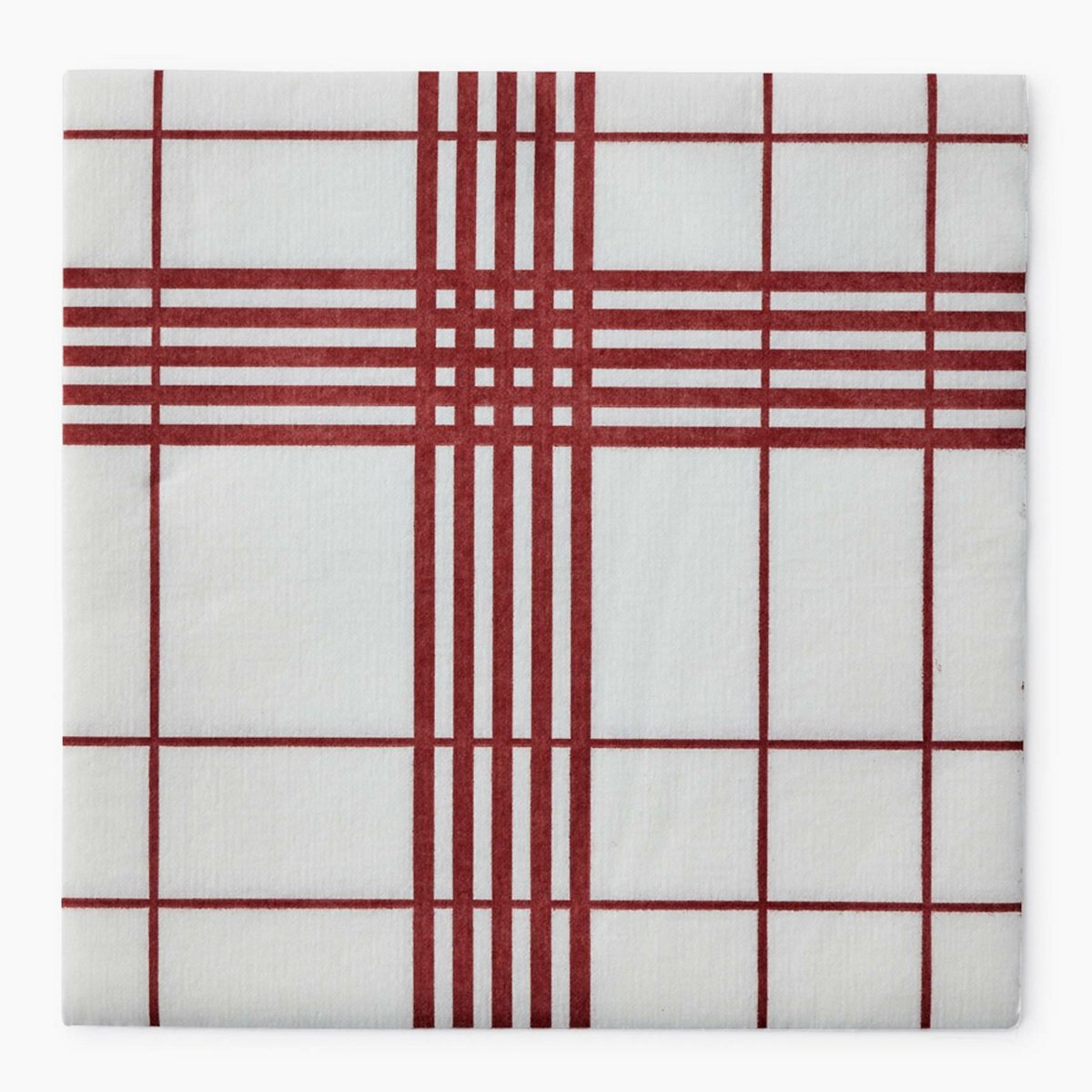 20 serviettes en papier imprimé bistrot, 40x40cm blanc et rouge, MONOPRIX
