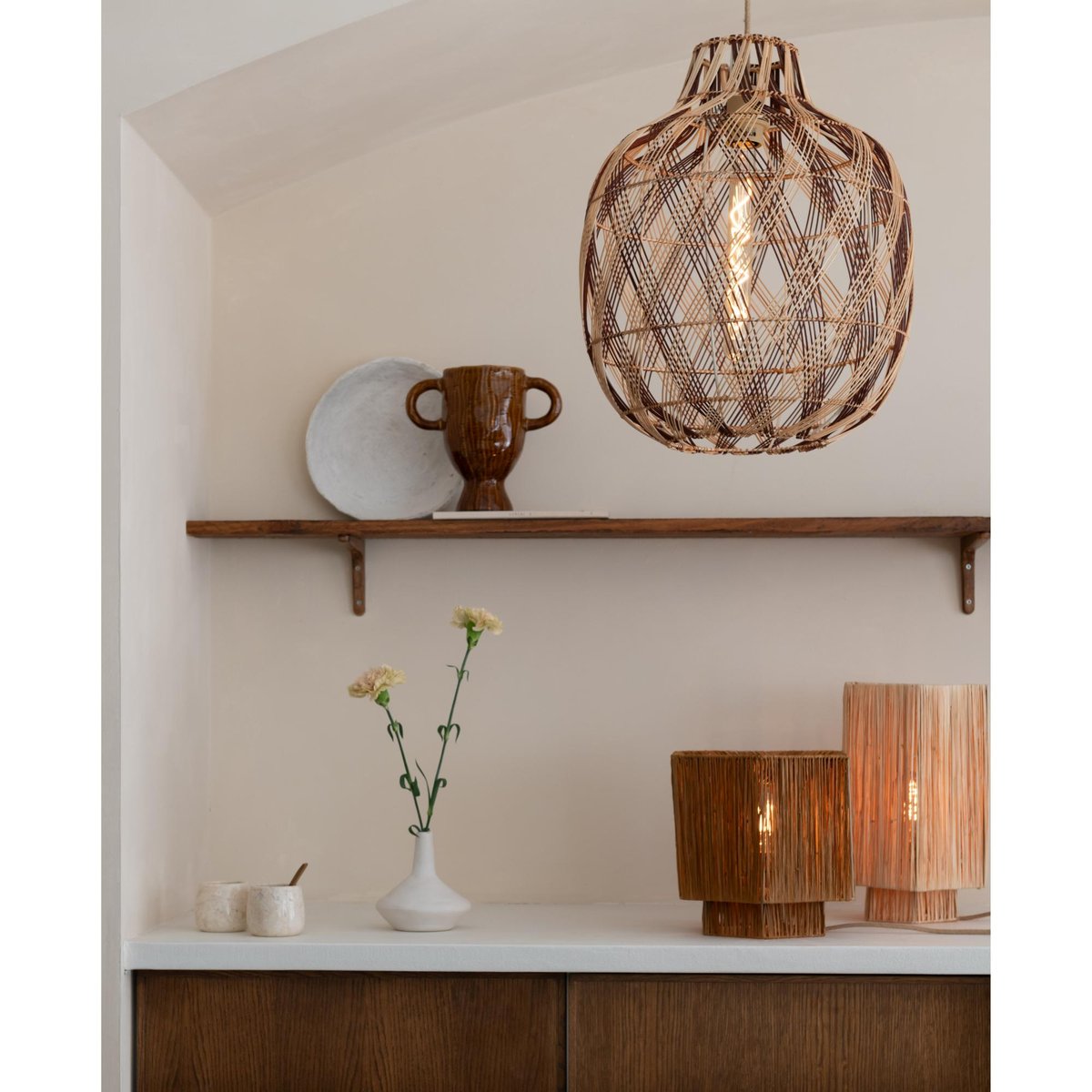 Lampe Suspendue Bambou MENDOZA naturel, GOOD & MOJO
