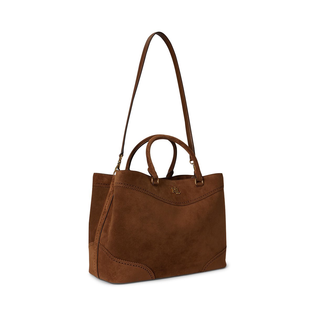Sac à main en cuir suède, MARCY tabac, LAUREN RALPH LAUREN