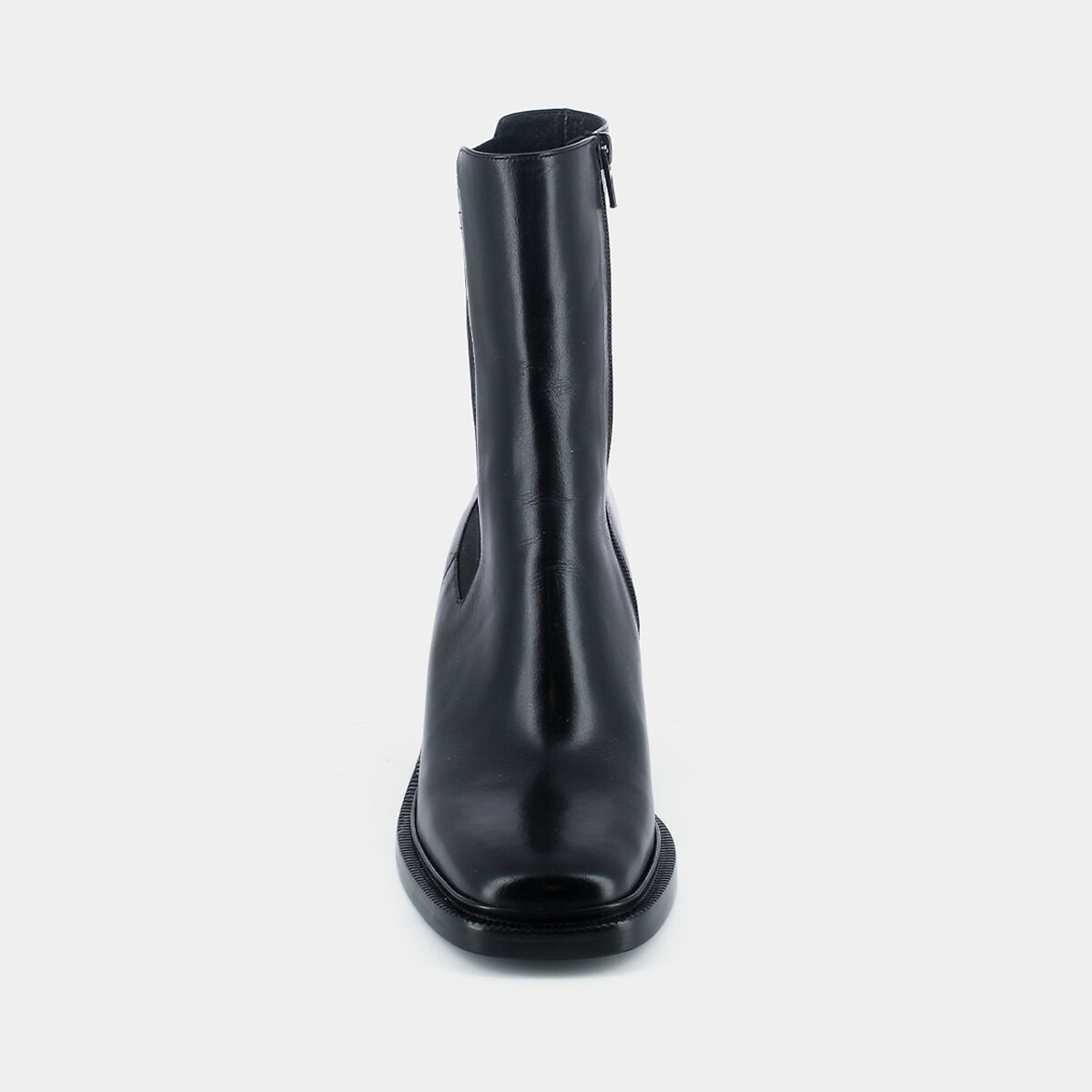 Bottines élastiquées en cuir Danube noir, JONAK