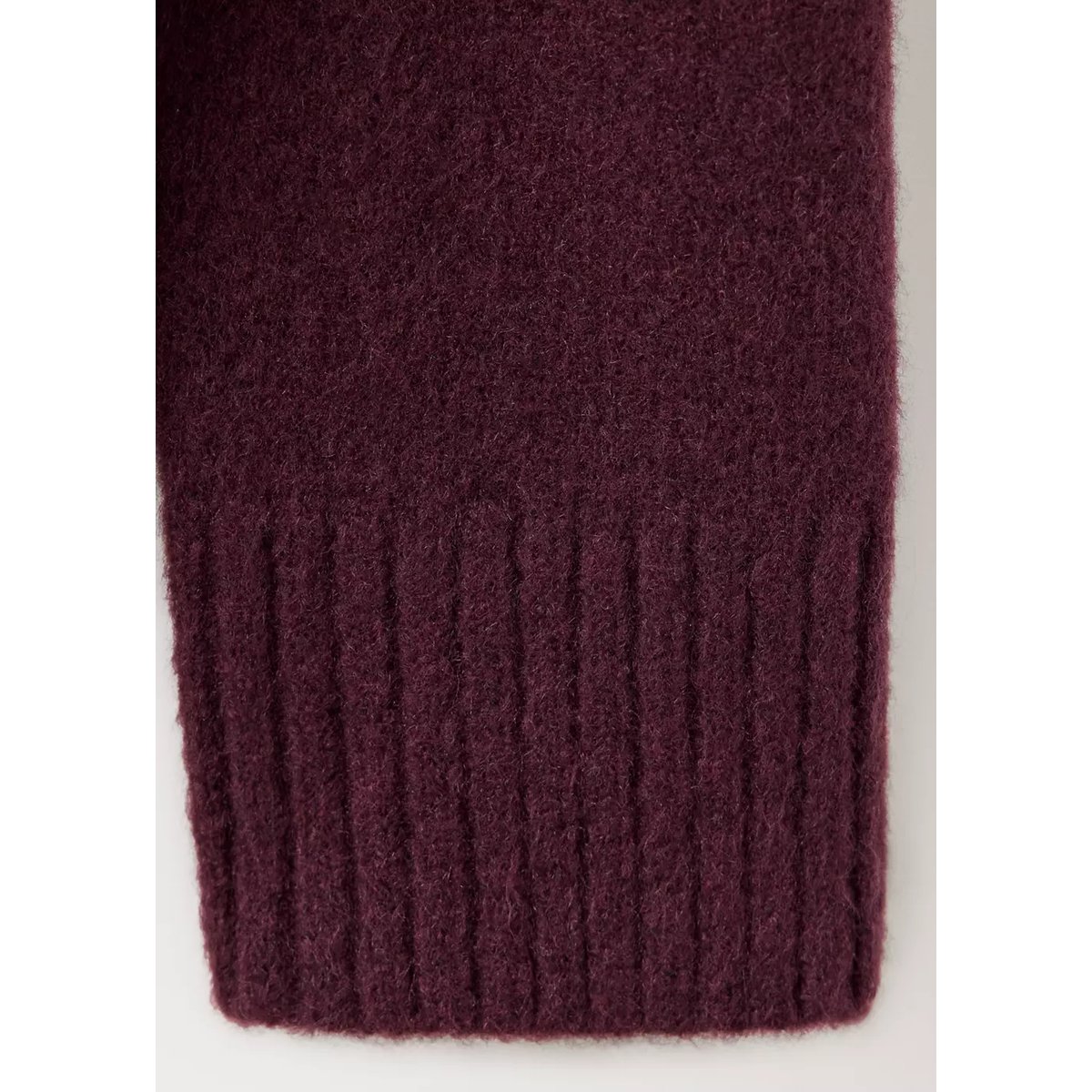 Cardigan de pyjama en maille à boutons bordeaux, MANGO
