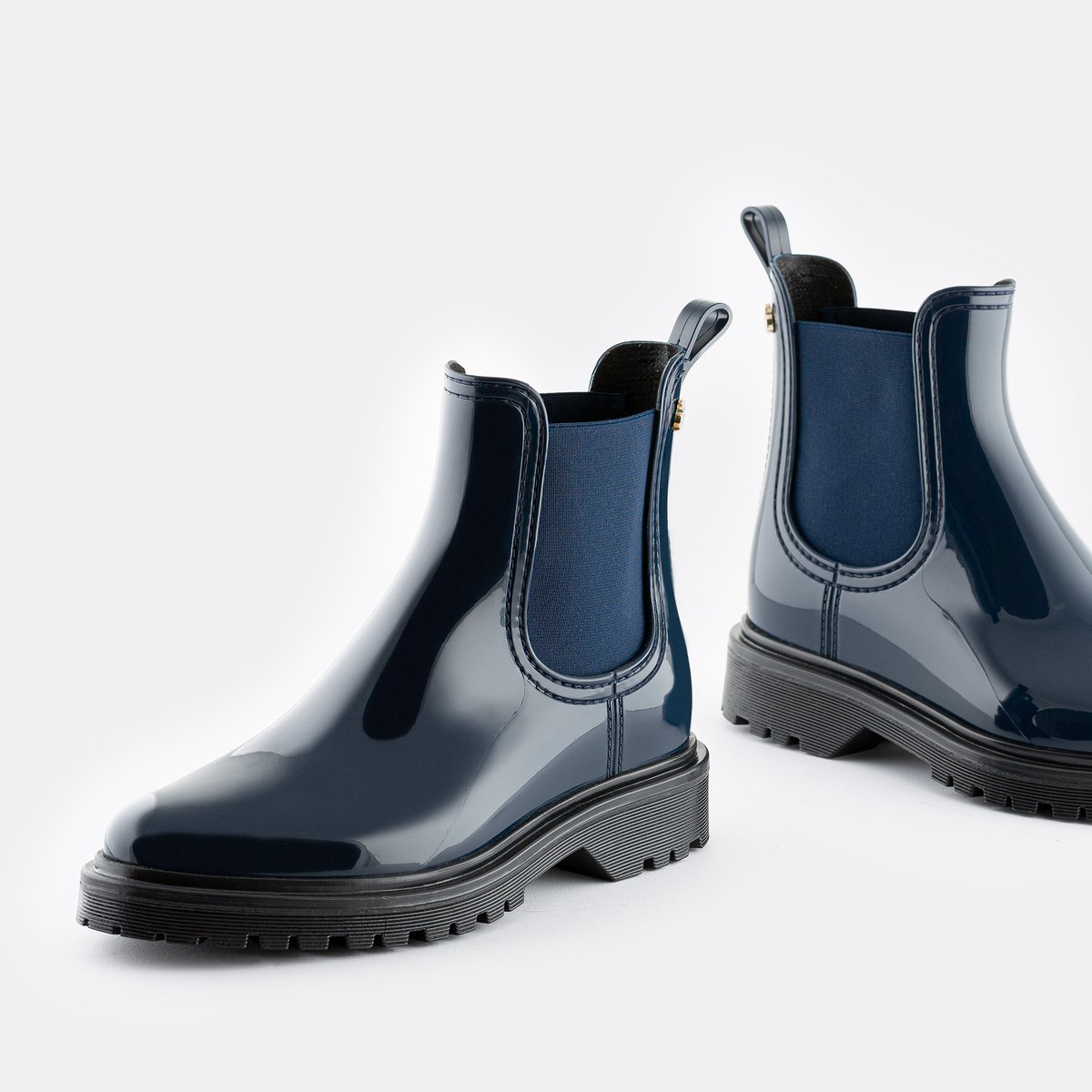 Boots de pluie vegan BLOCK bleu marine, LEMON JELLY