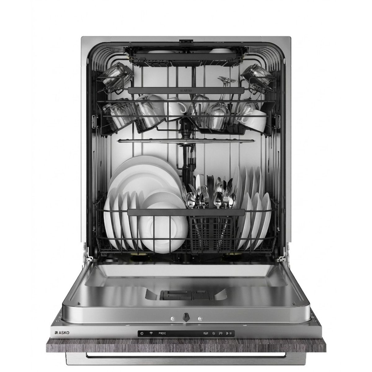 Lave vaisselle encastrable DSD544B écran tactile et bras de lavage inox couleur unique, ASKO