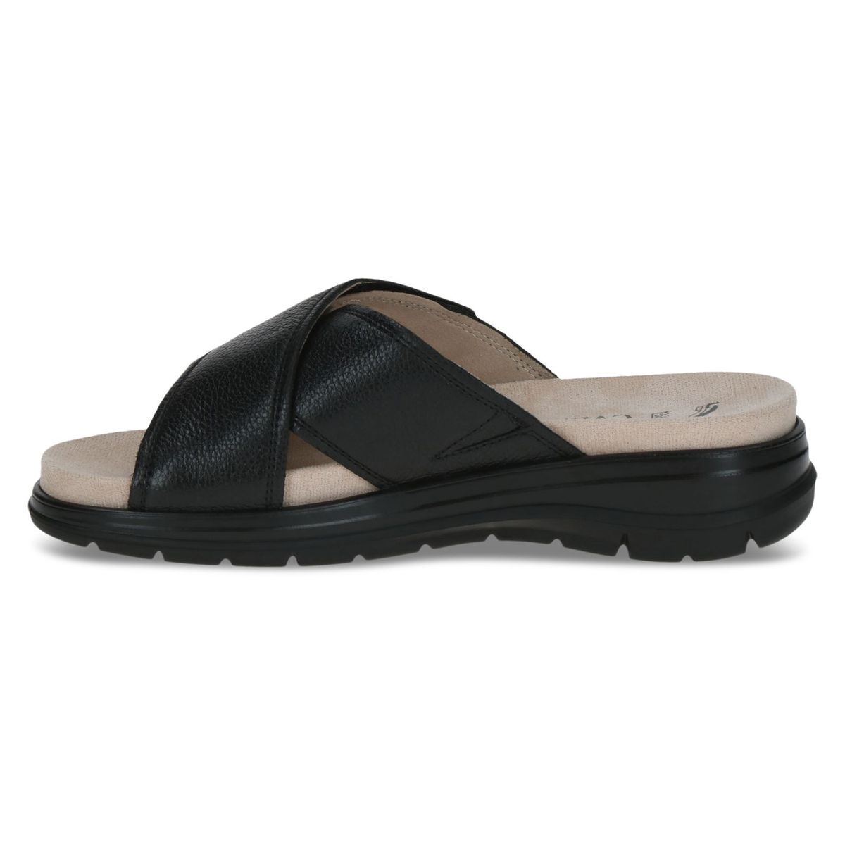 Mule en cuir noir nappa, CAPRICE