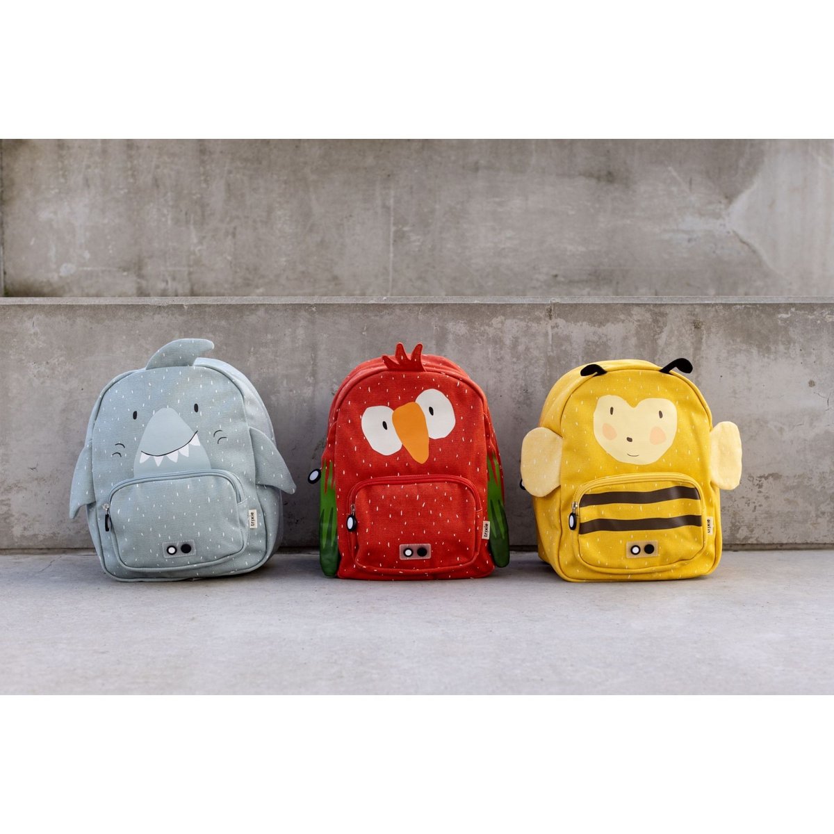 Sac à dos enfant Mr. PARROT rouge, blanc, orange, TRIXIE