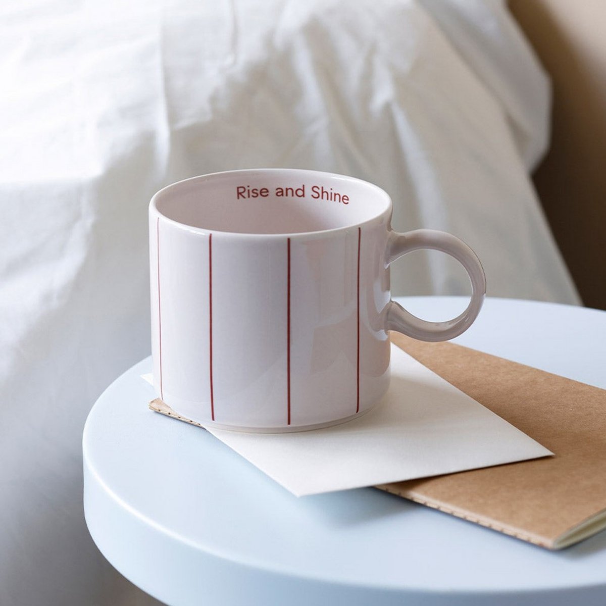 Mug en porcelaine Pyjamas rouge, DESIGN LETTERS