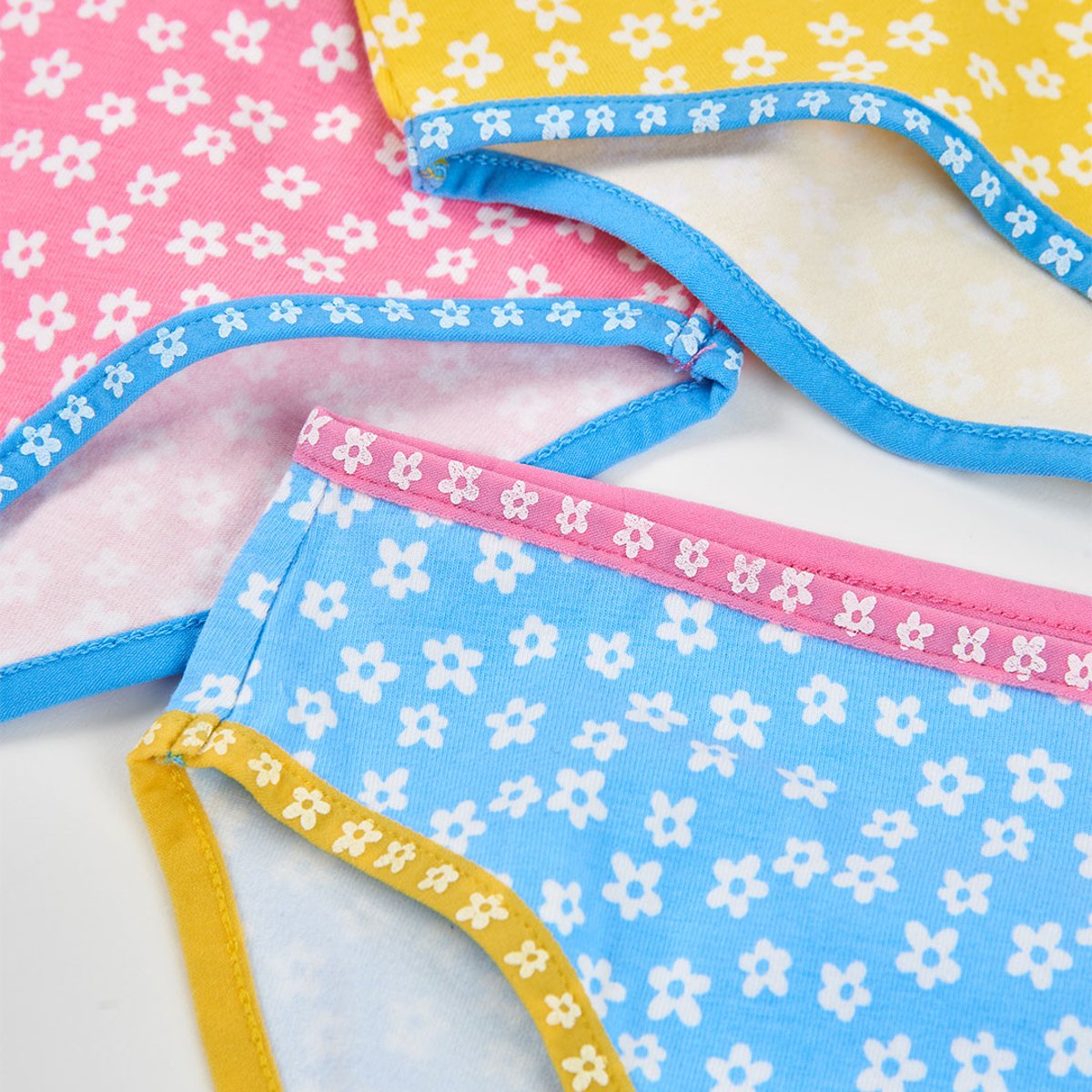 Pack de 3 culottes en coton imprimé fleurs multicolore, BOBOLI