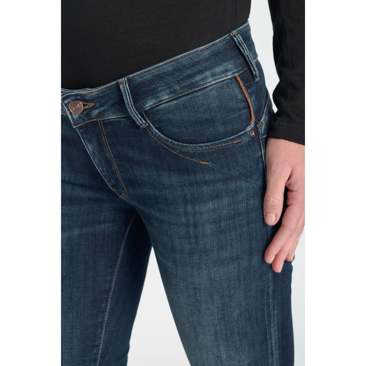 Jeans push-up slim PULP, 7/8ème blue, LE TEMPS DES CERISES