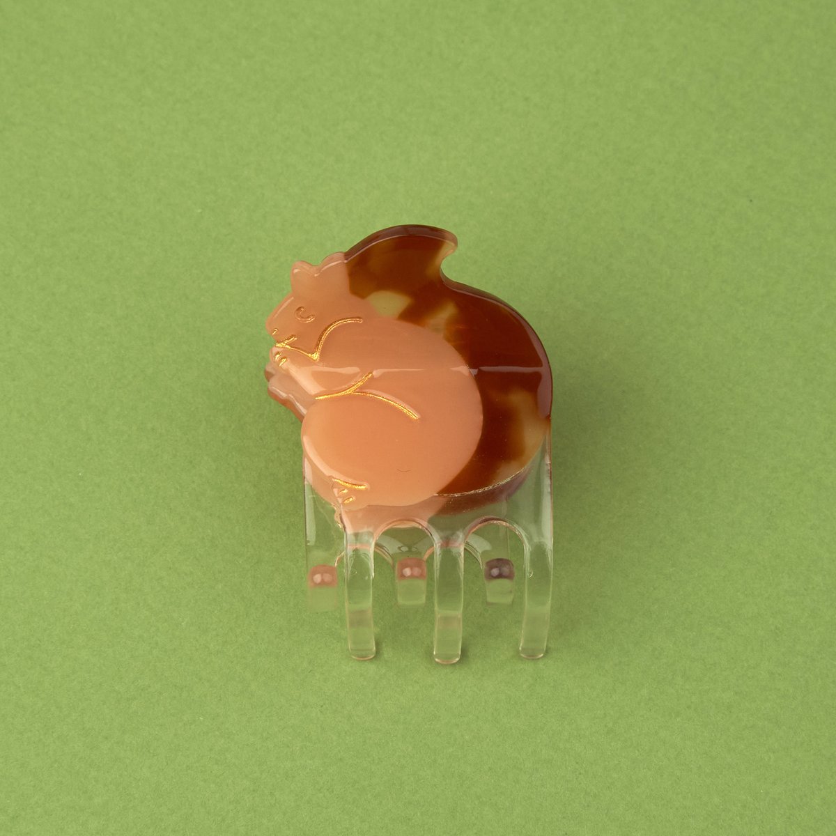 Mini pince à cheveux ÉCUREUIL marron, COUCOU SUZETTE