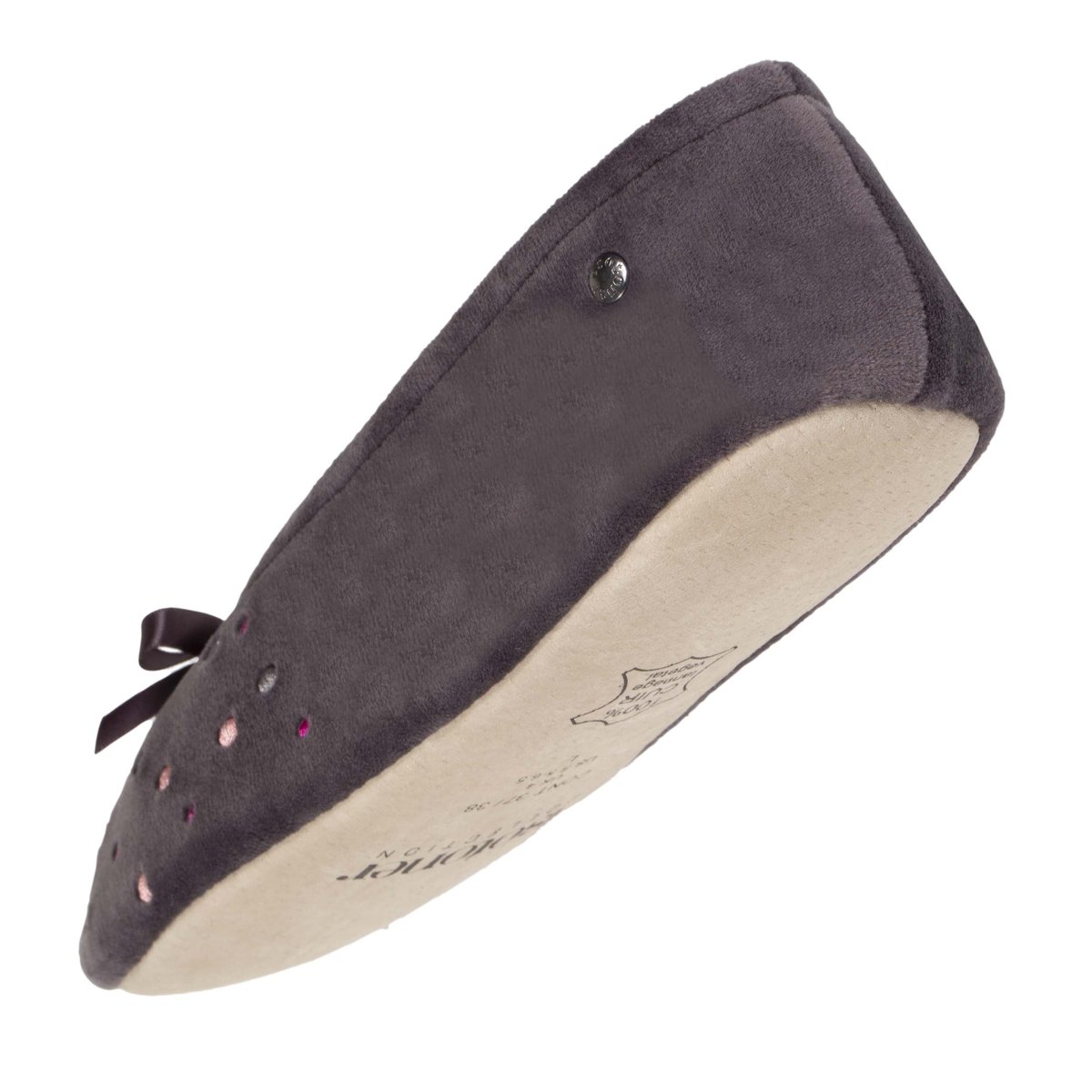 Chaussons Ballerines gris, ISOTONER