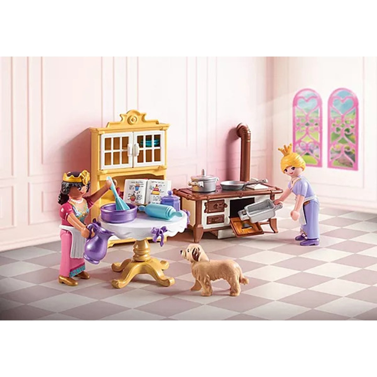 Cuisine royale avec pâtisseries et ustensiles multicolore, PLAYMOBIL
