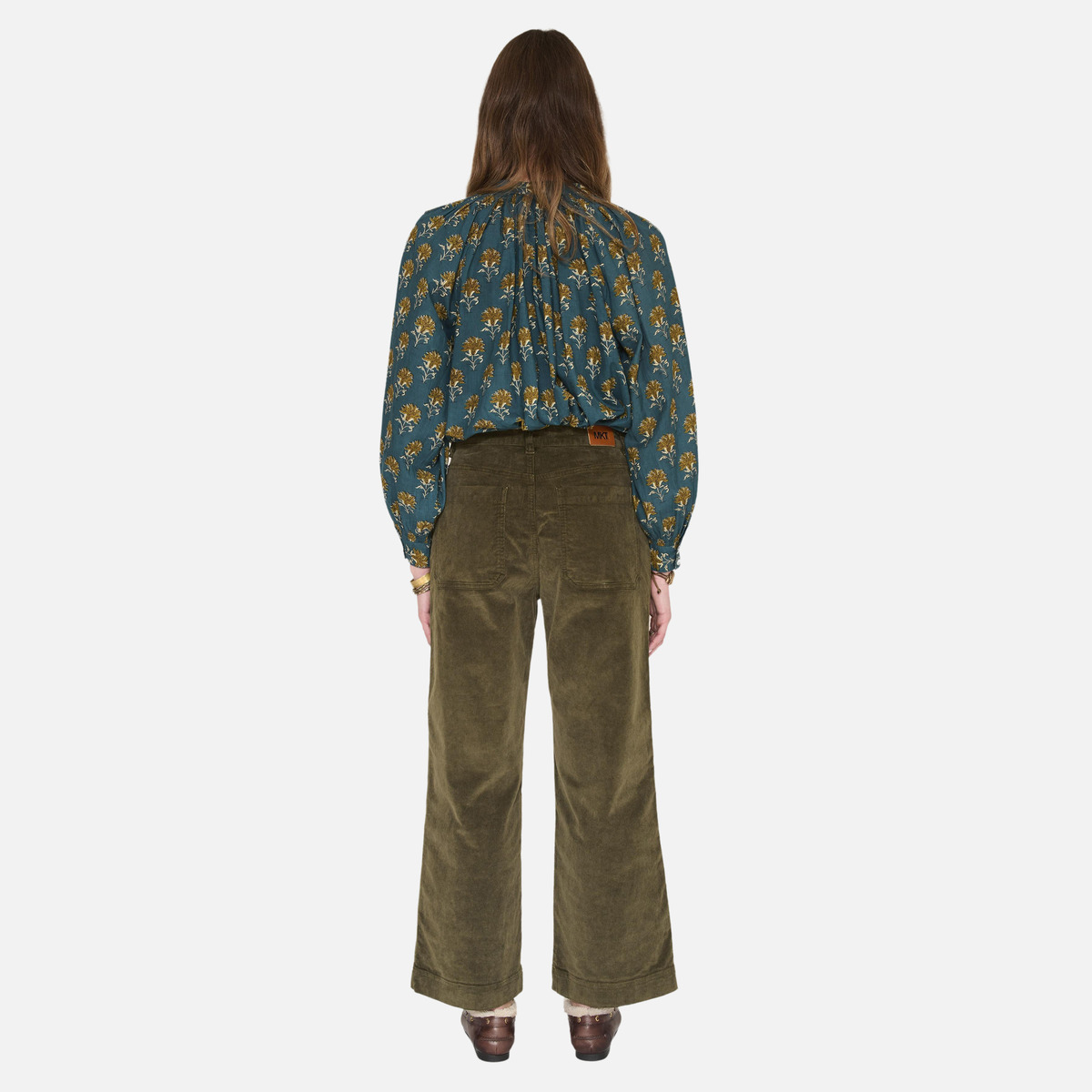Pantalon THE FRIDA VELVET kaki, MKT STUDIO