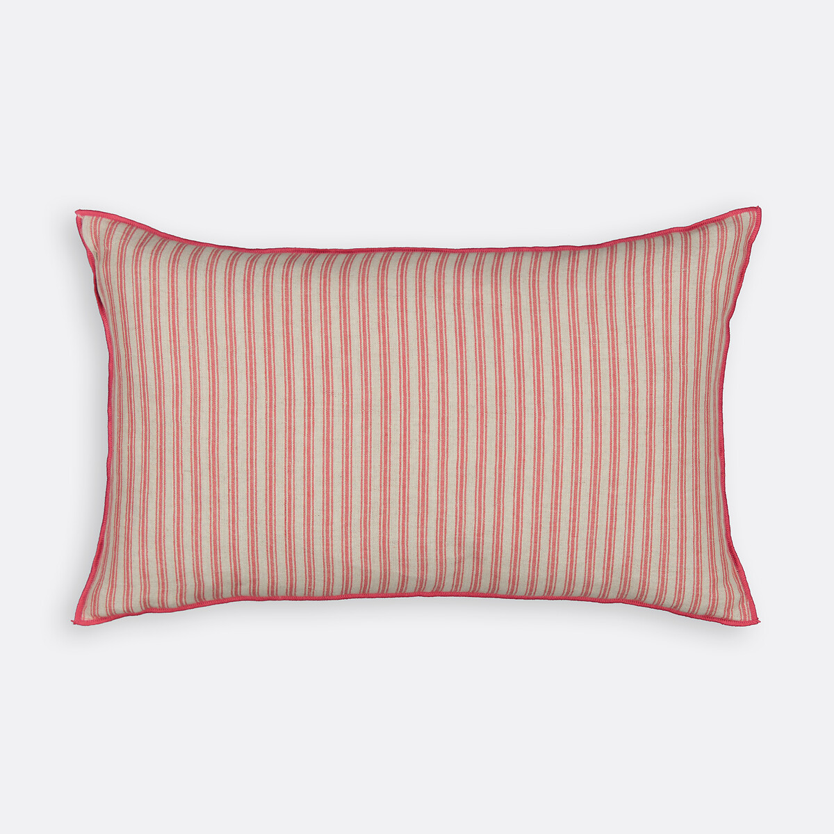Funda de cojín de lino/algodón, Enni rosa , LA REDOUTE INTERIEURS