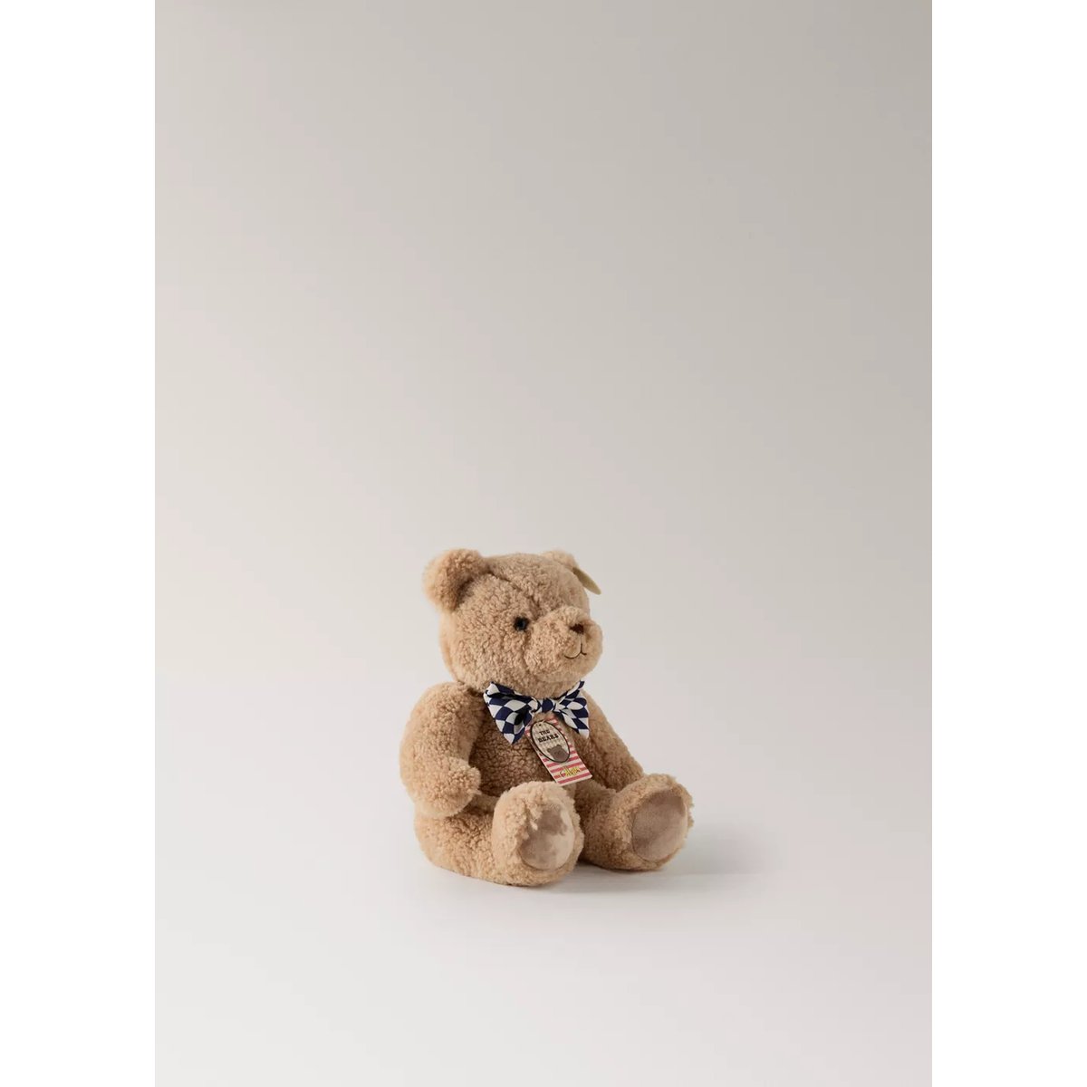 Peluche ours nœud papillon Norman écru, MANGO HOME