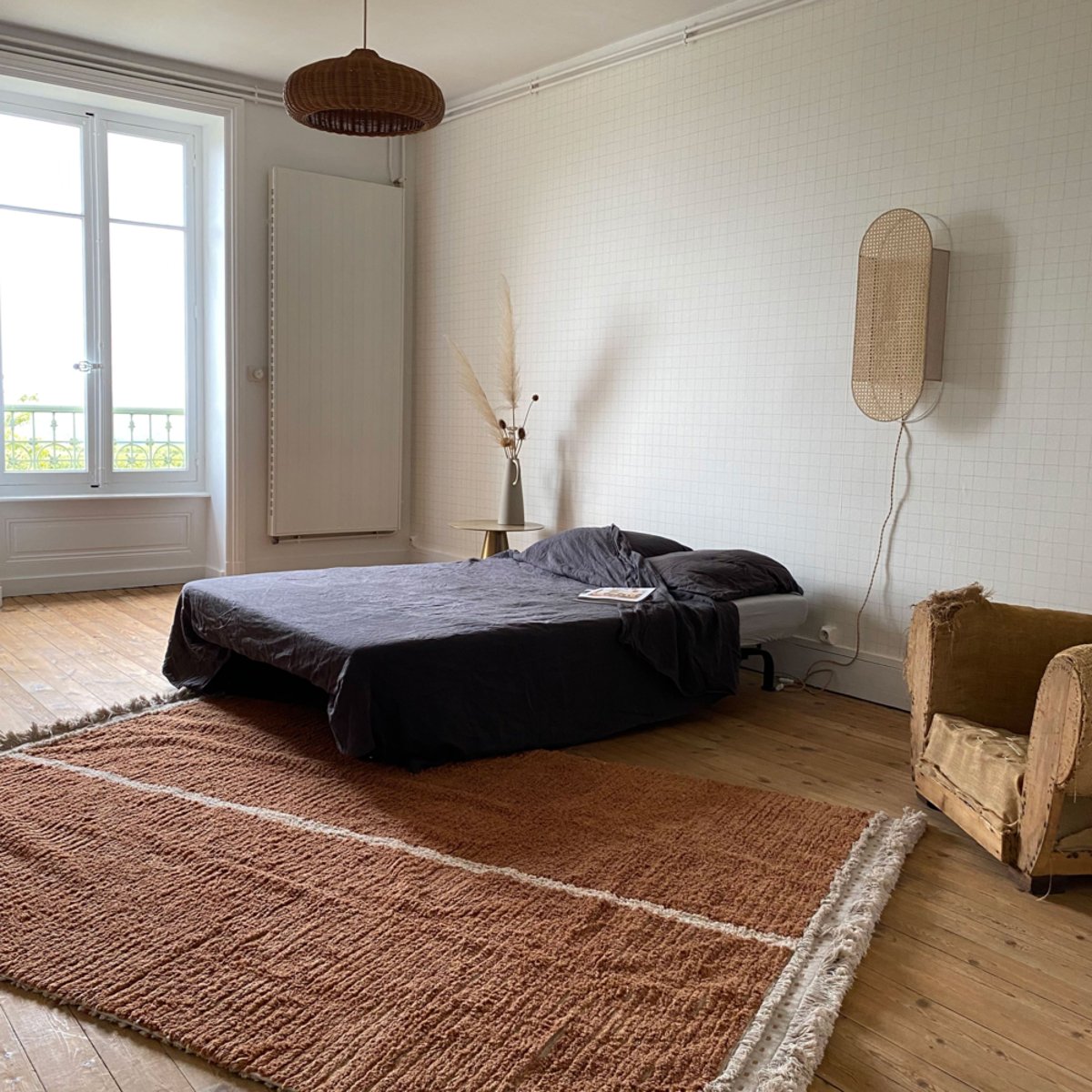 Tapis Rectangulaire en coton Tapis réversible Duetto REVERSIBLE marron, LORENA CANALS