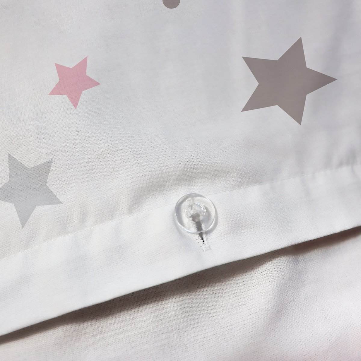 Parure de lit imprimée 100% coton, SWEET DREAMS PINK blanc, rose, MATT ET ROSE