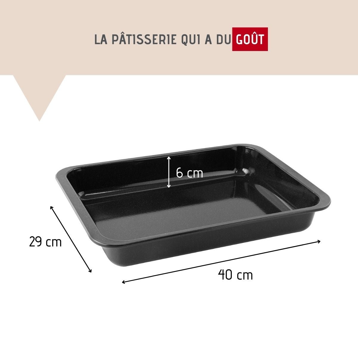 Plat à four XXL rectangle SPECIAL COOKING noir, ZENKER