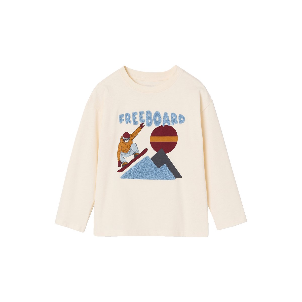 T-shirt manches longues blanc, VERTBAUDET