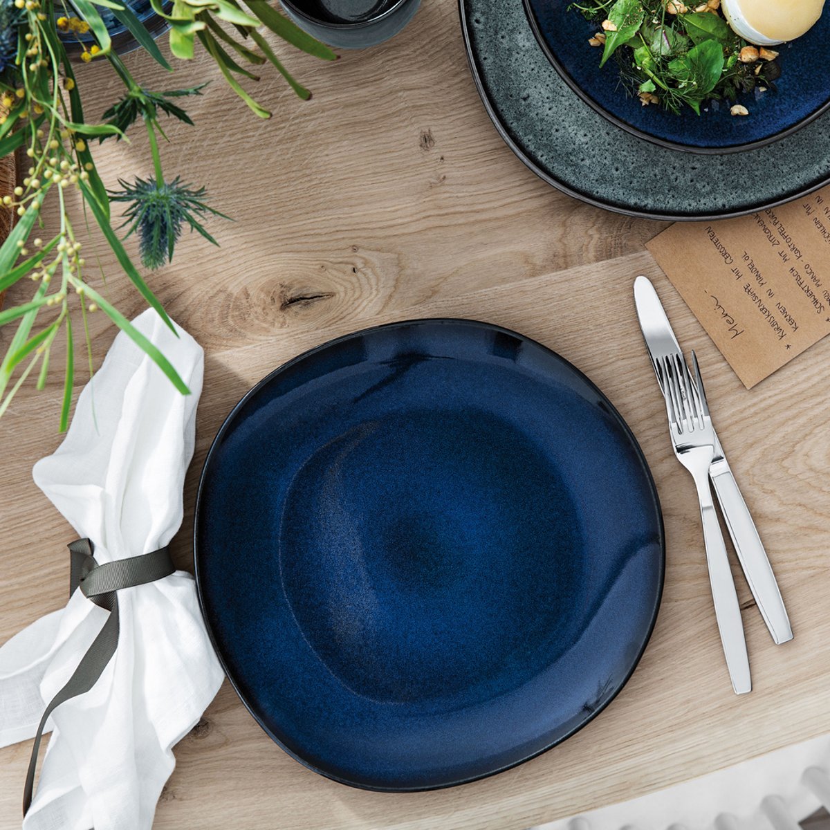 Assiette Plate LAVE bleu, LIKE. BY VILLEROY & BOCH