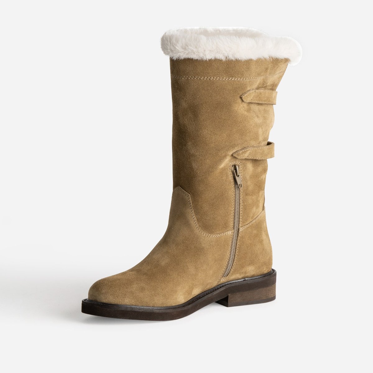 Botte Plate en cuir CAITLIN taupe, ERAM