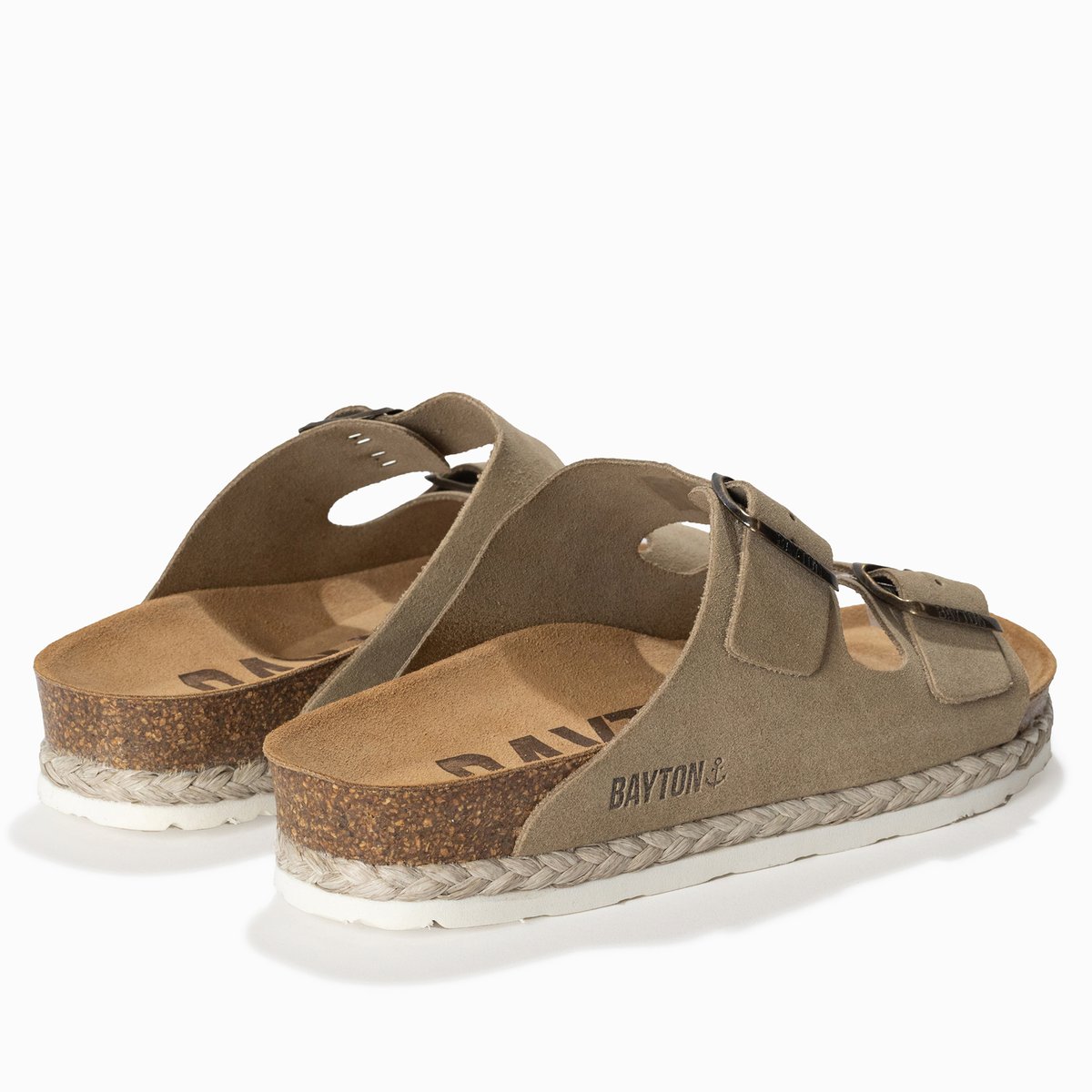 Sandales en cuir suédé BENALLA beige, BAYTON