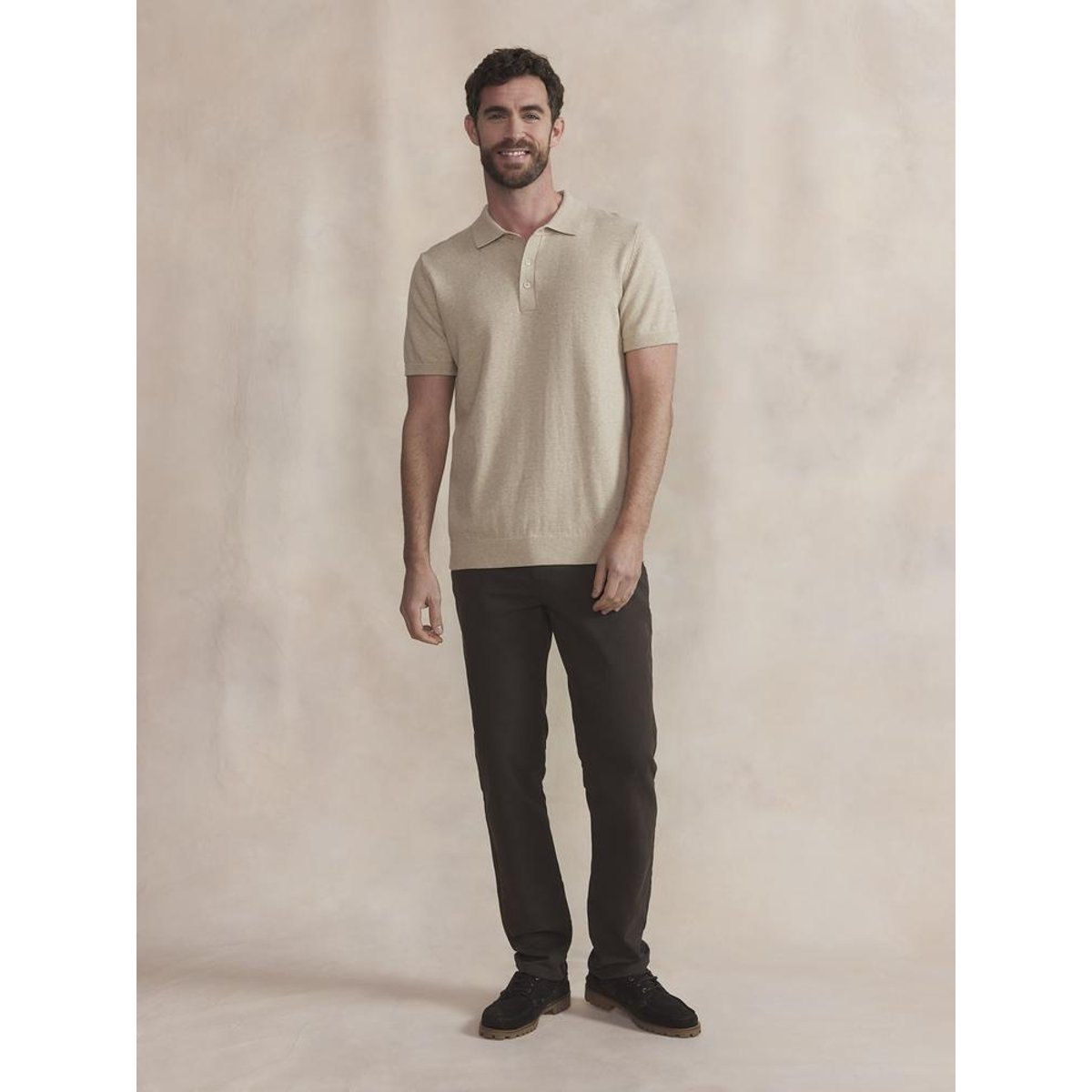 Polo manches courtes ARIONPOL beige, TBS