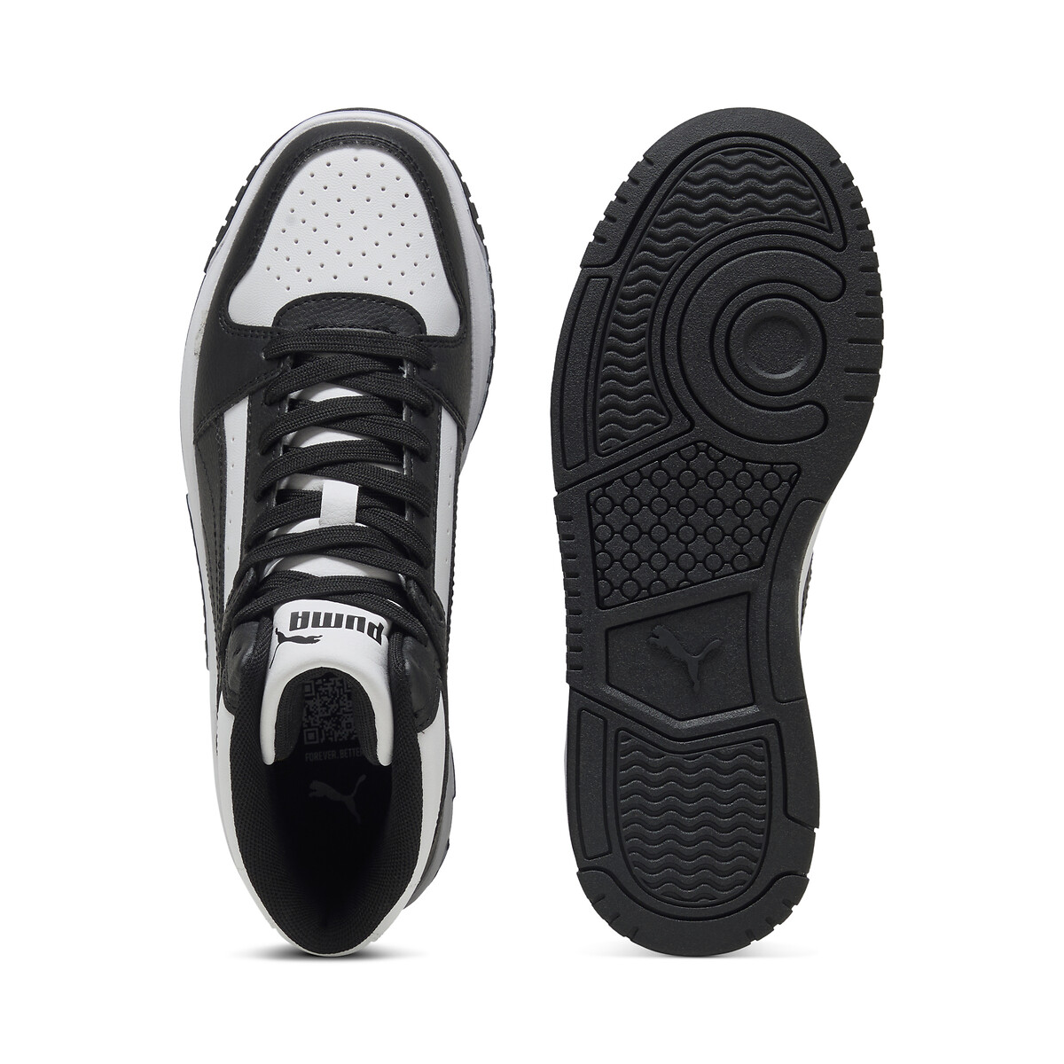 Baskets montantes Rebound Slam Mid blanc/noir, PUMA
