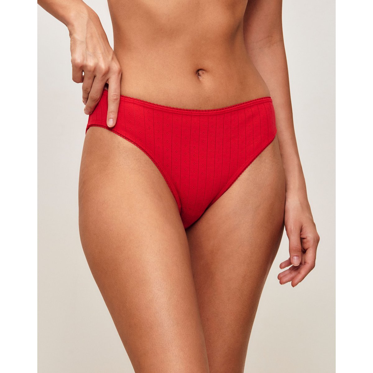 Lot de 3 culottes en coton BOTTLIZ VICHYF rouge, UNDIZ