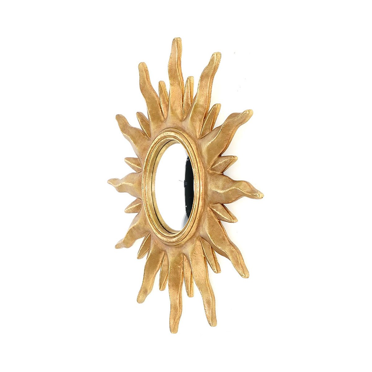 Ex-voto miroir soleil déco murale doré, OPJET