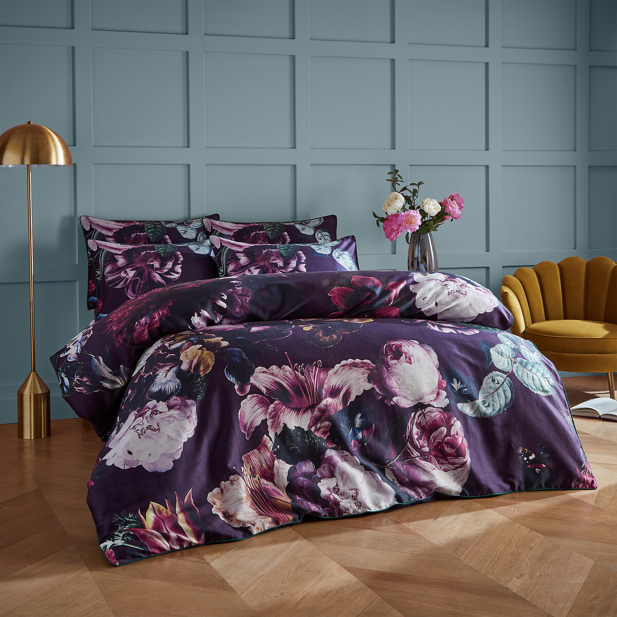 Cordelia 100% Cotton Duvet Cover and Pillowcase Set multi-coloured, PAOLETTI