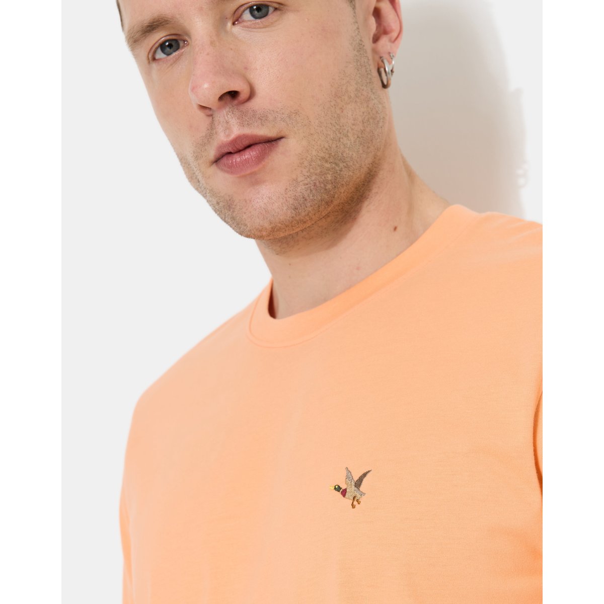 T-Shirt motif devant; brodé T-TOGS melon, CHEVIGNON