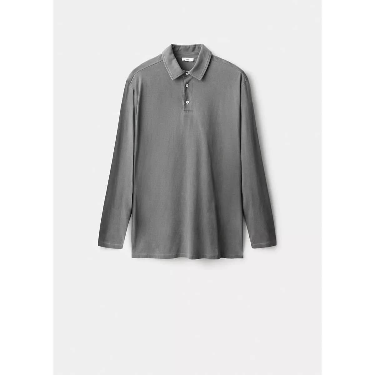Polo basique coton gris anthracite, MANGO TEEN
