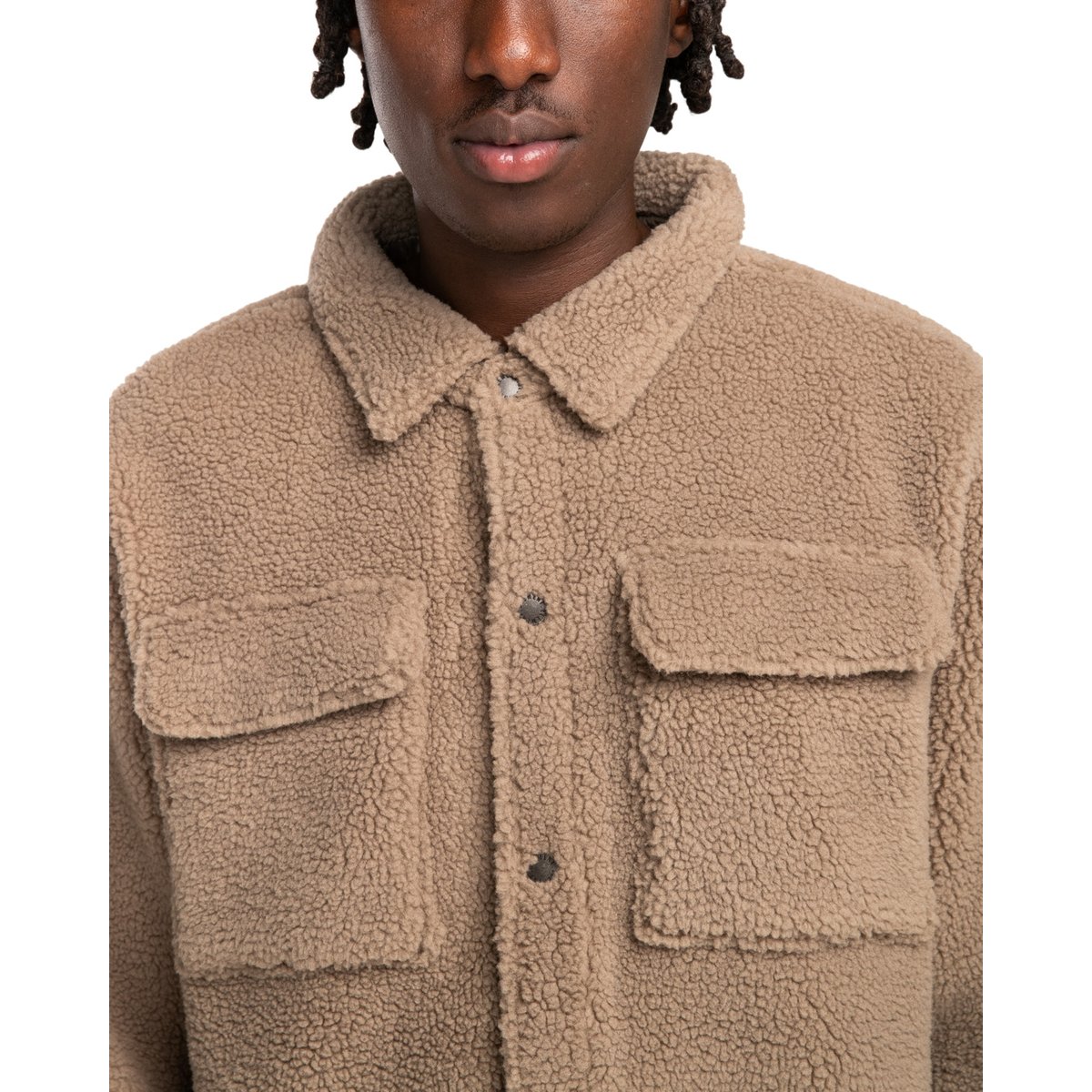 Veste Sherpa HUECO beige walnut, ELEMENT