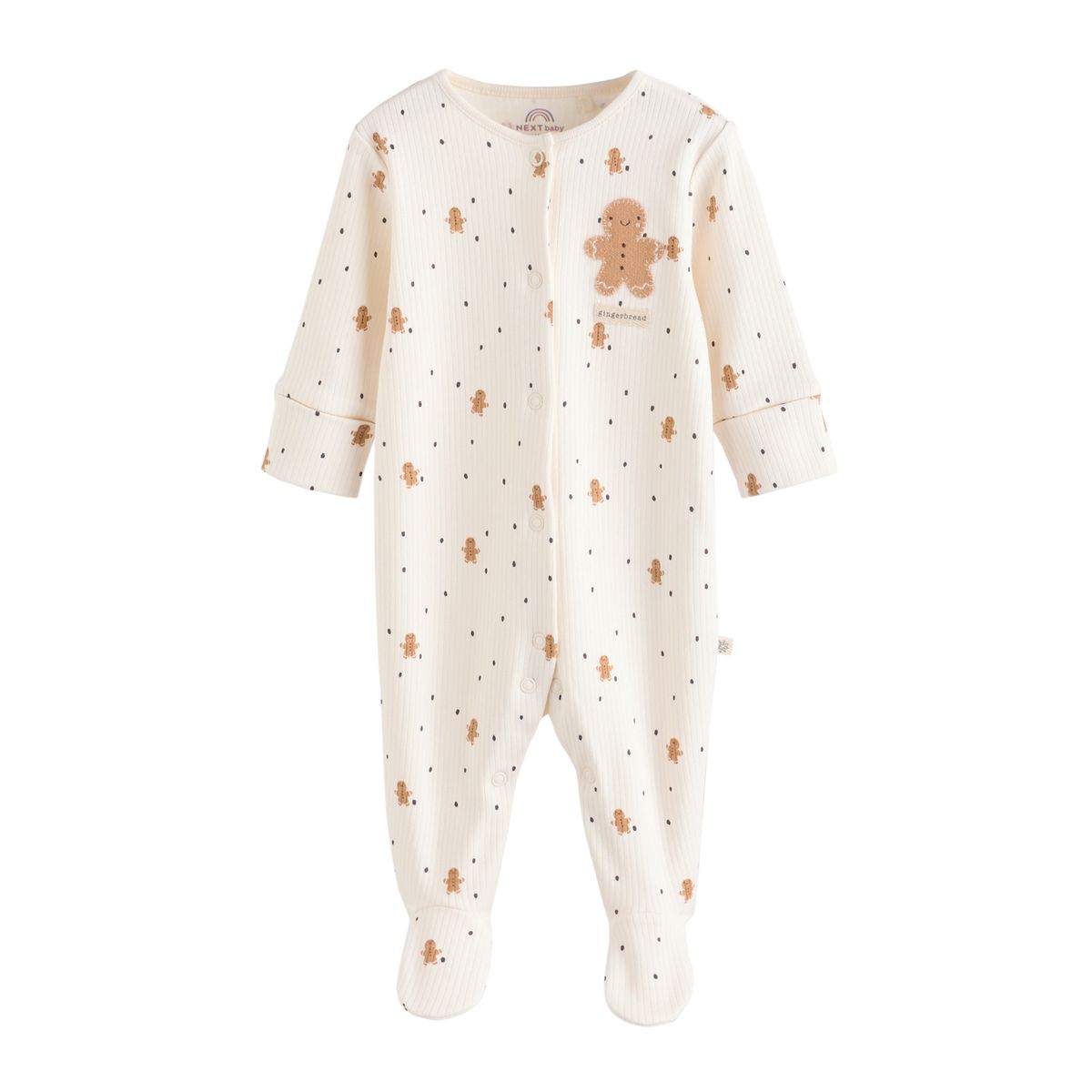 Grenouillère de noël bébé, lot 3 écru, NEXT