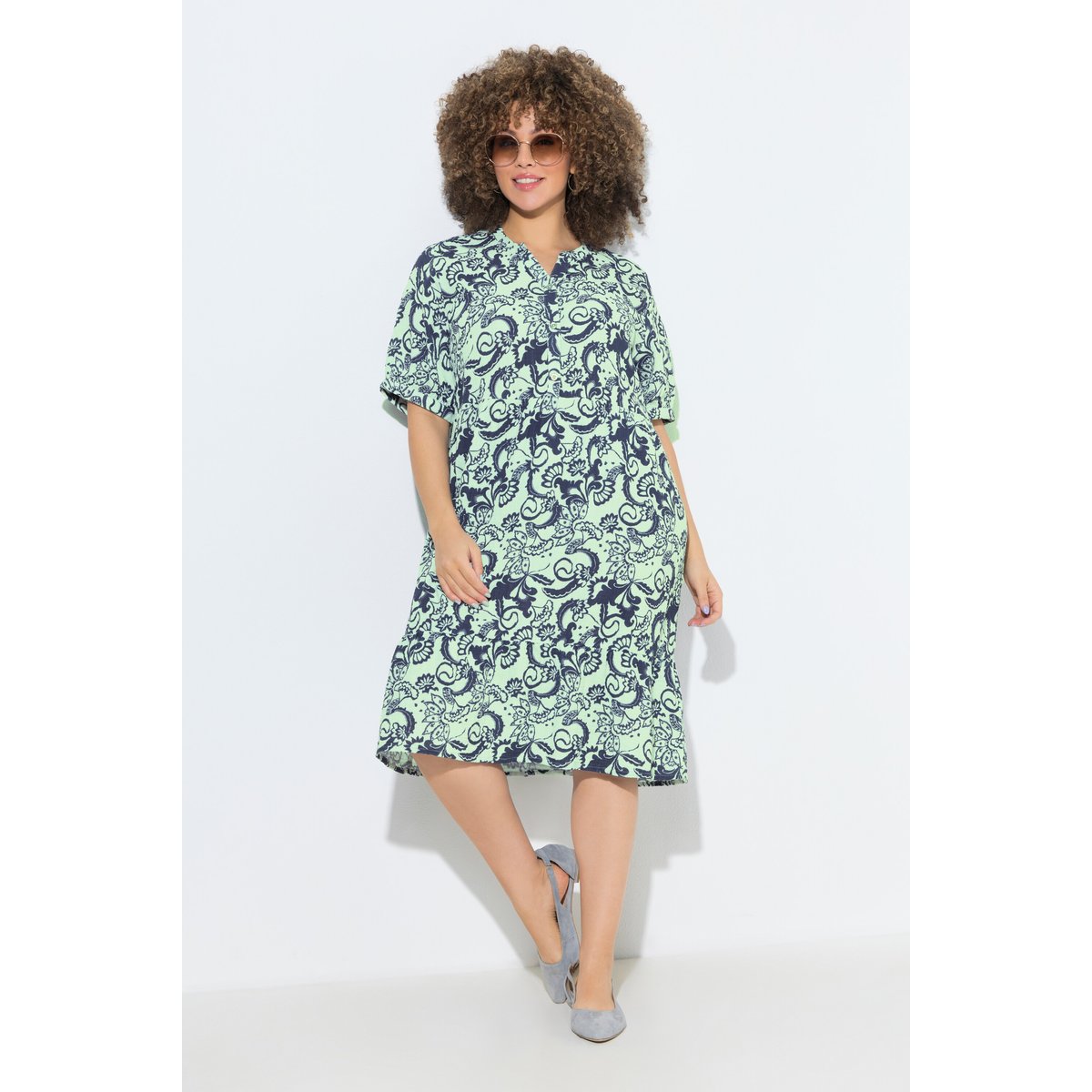 Robe en mousseline chaux légère, ULLA POPKEN