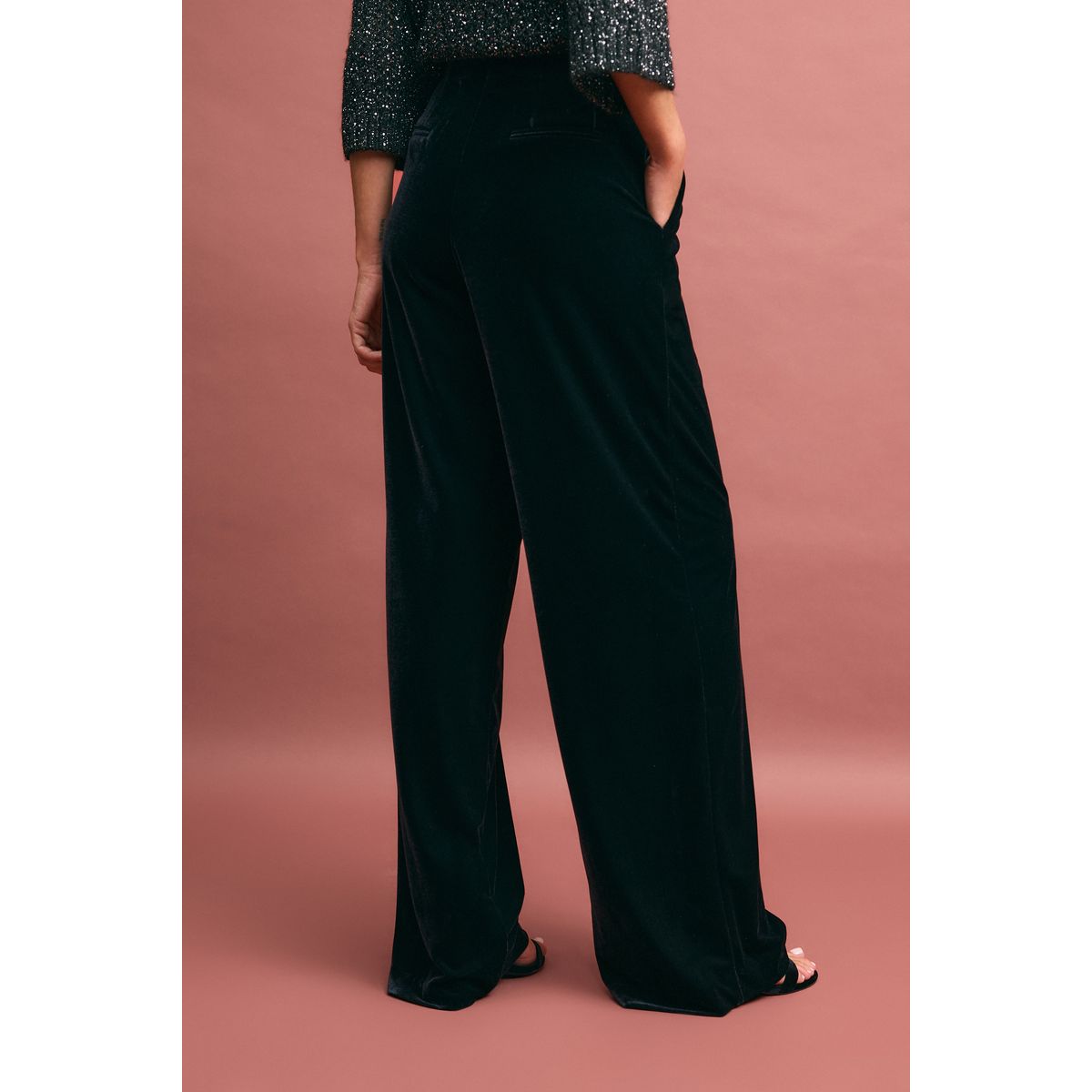 Pantalon large noir, NEXT