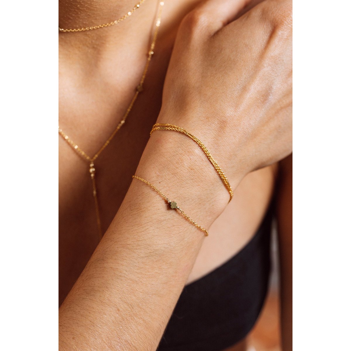 Bracelet - Collier Sana or, YAY PARIS