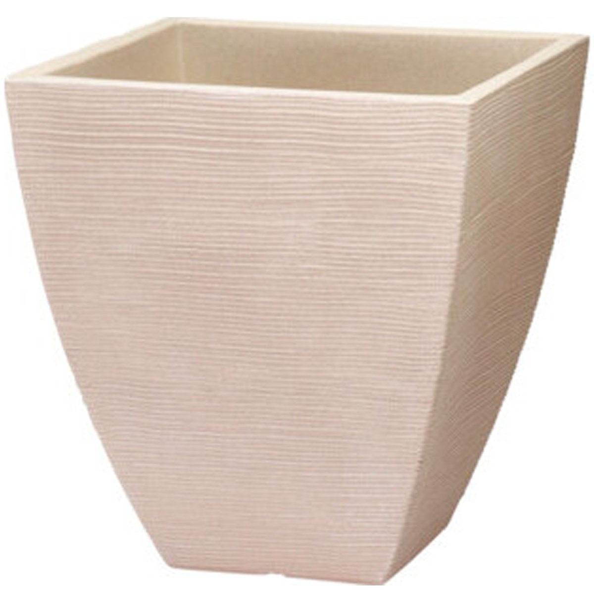 Cache-pot en polyéthylène beige 40x40x42cm beige, WADIGA