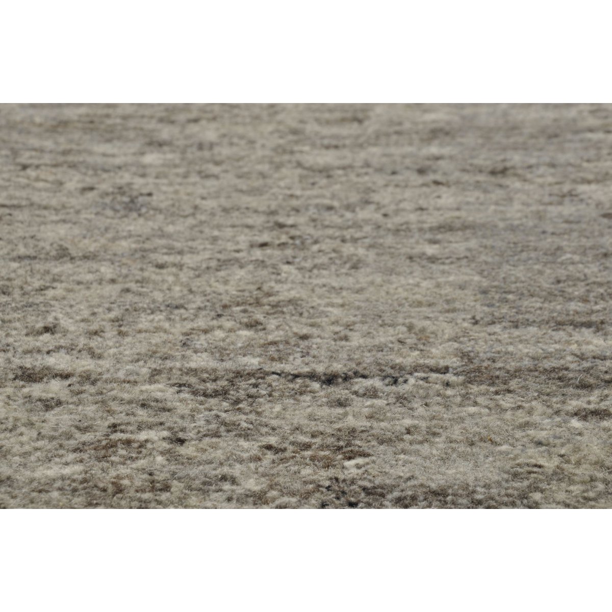Tapis en laine vierge noué à la main gris, THEKO