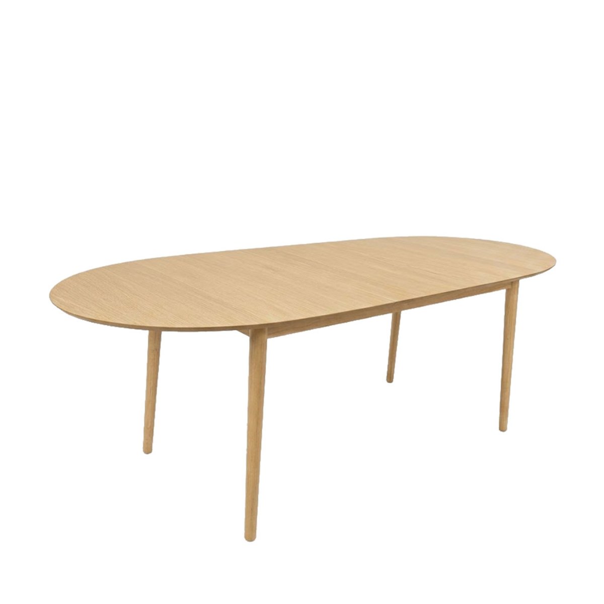 Table à manger extensible en bois 6 à 10 personnes 180-220cm - ESSENTIA bois clair, DRAWER