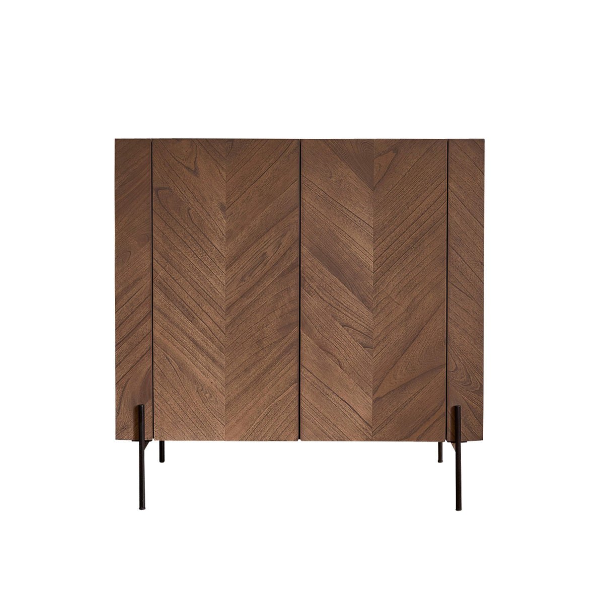 Bar en bois massif et métal 100 cm  CALIX marron, BERAH GETAH