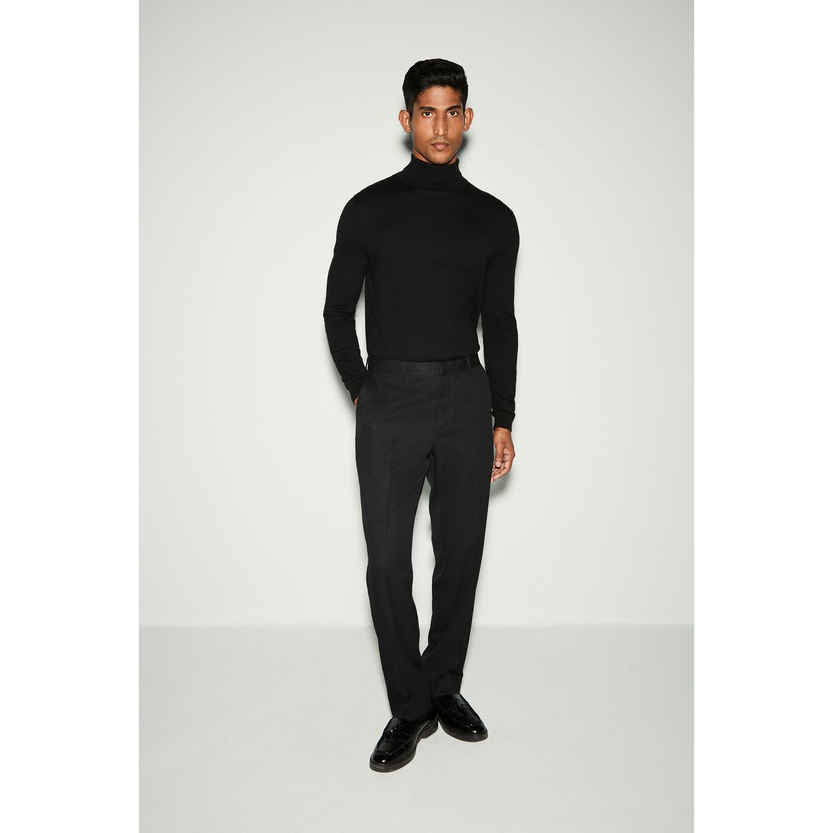 Pantalon de smoking texturé avec bande noir, NEXT