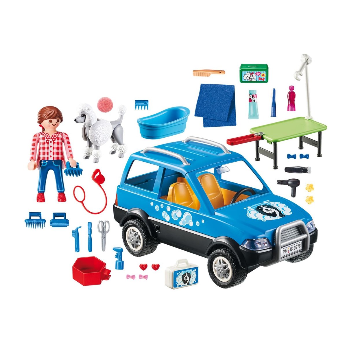 City LifeToiletteuse avec véhicule multicolore, PLAYMOBIL
