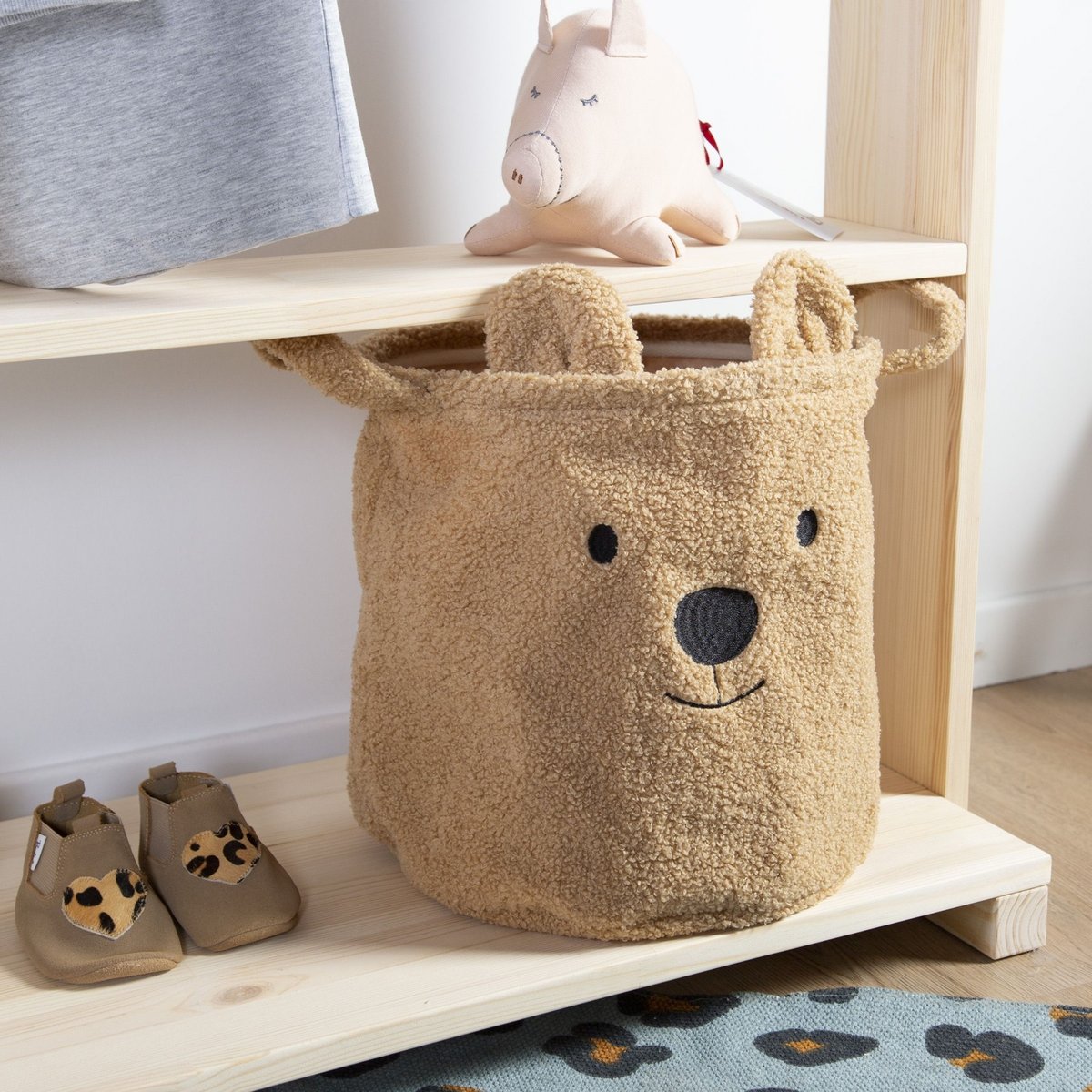 Panier de rangement beige, CHILDHOME