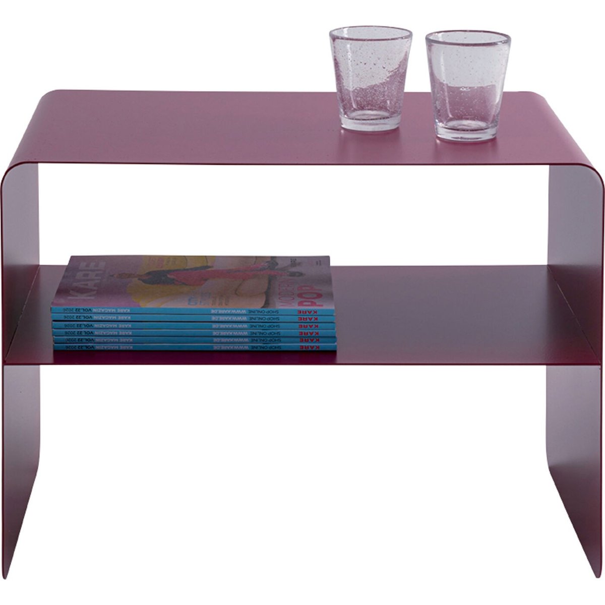 Table basse en acier, LOUNGE violet, KARE DESIGN
