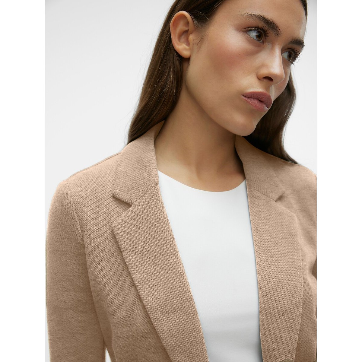 Blazer taglio dritto beige, VERO MODA