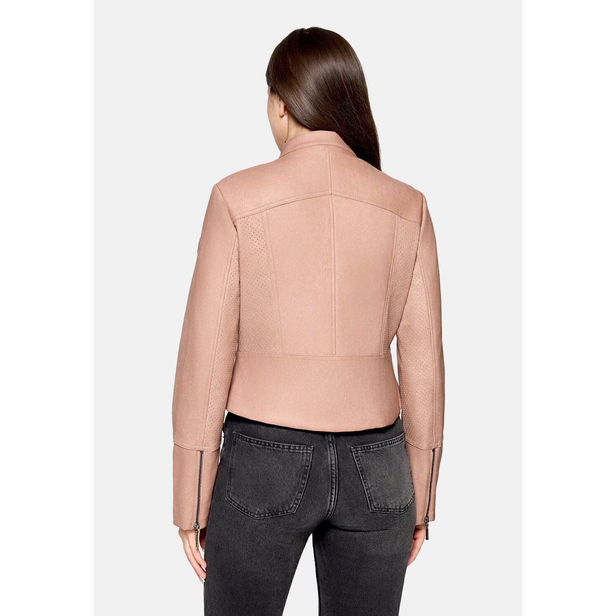 Veste casual à col droit misty rose, AMBER & JUNE